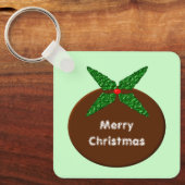 Weihnachtspudding Custom Schlüsselanhänger (Vorderseite)