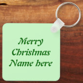 Weihnachtspudding Custom Schlüsselanhänger (Rückseite)