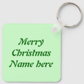 Weihnachtspudding Custom Schlüsselanhänger (Rückseite)