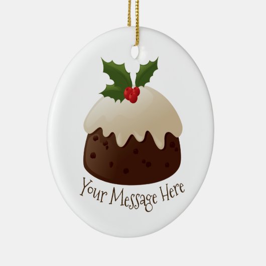 Weihnachtspudding-Dekoration Keramik Ornament (Rechts)