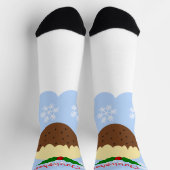 Weihnachtspudding-Design Weihnachten Socken (Oben)