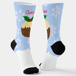 Weihnachtspudding-Design Weihnachten Socken