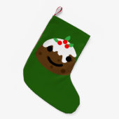 Weihnachtspudding Emoji Kleiner Weihnachtsstrumpf (Vorderansicht (hängend))