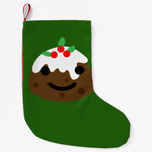 Weihnachtspudding Emoji Kleiner Weihnachtsstrumpf