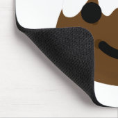 Weihnachtspudding Emoji Mousepad (Ecke)