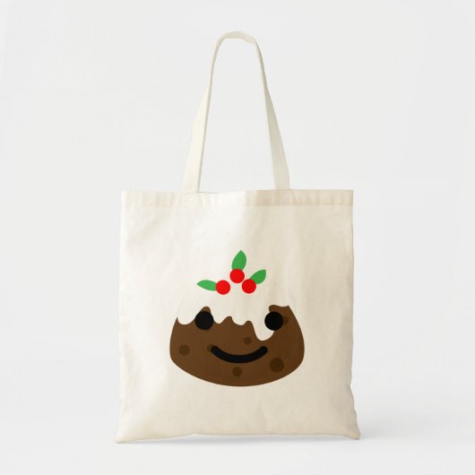 Weihnachtspudding Emoji Tragetasche (Vorne)