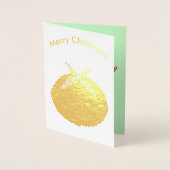 Weihnachtspudding Foil Card Folienkarte (Vorderseite)