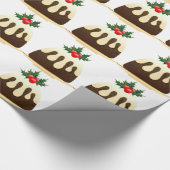 Weihnachtspudding Geschenkpapier (Ecke)