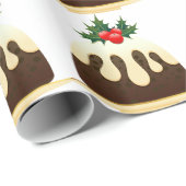 Weihnachtspudding Geschenkpapier (Rolleneckpunkt)