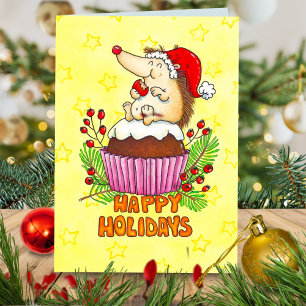 Weihnachtspudding-Gruß Karte