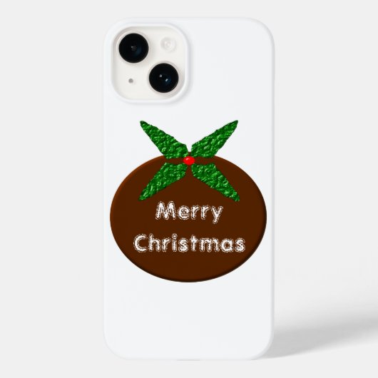 Weihnachtspudding individuell anpassbar Case-Mate iPhone hülle (Rückseite)