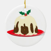 Weihnachtspudding Keramikornament (Hinten)