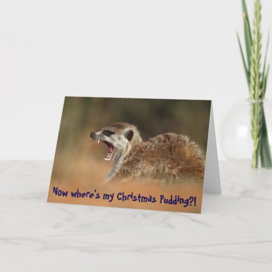 Weihnachtspudding - KMP Weihnachtskarte Feiertagskarte (Vorderseite)