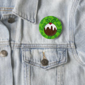 Weihnachtspudding-Knopf-Abzeichen Button (Beispiel)