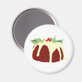 Weihnachtspudding Magnet (Vorderseite/Rückseite)