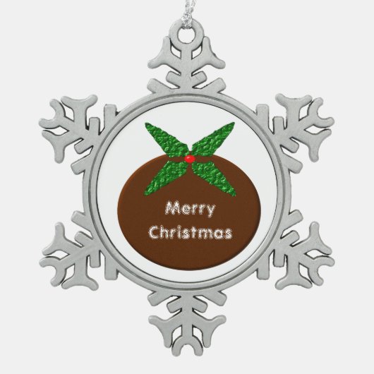Weihnachtspudding Maßgeschneiderte Ornamente (Vorderseite)