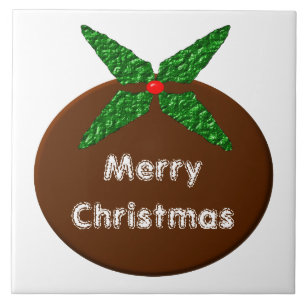 Weihnachtspudding Maßgeschneiderte Tile Fliese