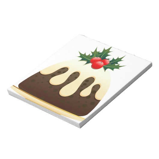 Weihnachtspudding Notizblock (Rotiert)