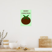 Weihnachtspudding-Plakat Poster (Küche)
