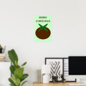 Weihnachtspudding-Plakat Poster (Heimbüro)