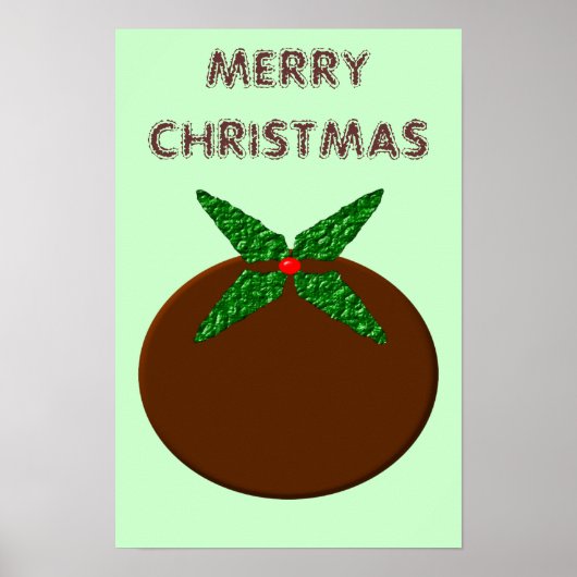 Weihnachtspudding Poster (Vorne)