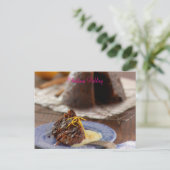 Weihnachtspudding Postkarte (Stehend Vorderseite)