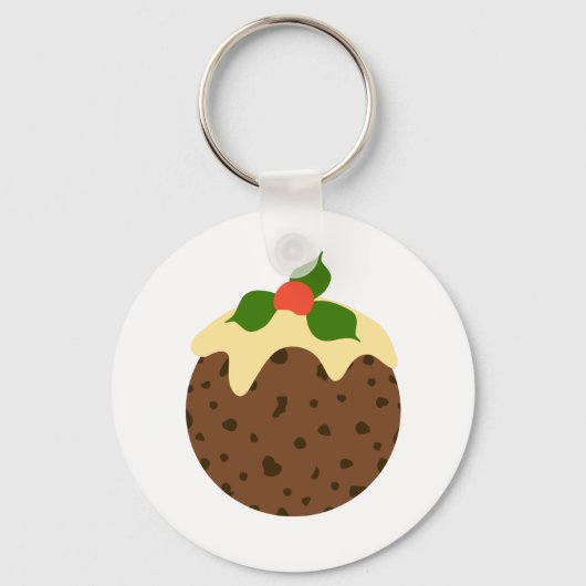 Weihnachtspudding Schlüsselanhänger (Vorderseite)