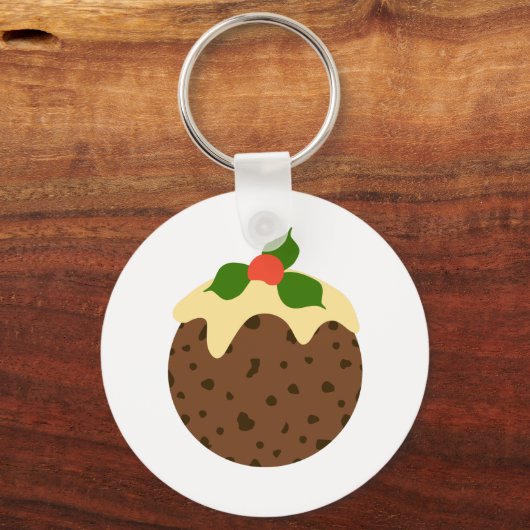 Weihnachtspudding Schlüsselanhänger (Vorderseite)