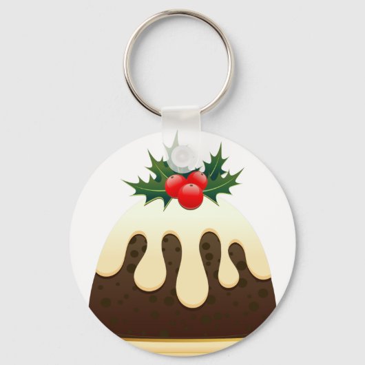 Weihnachtspudding Schlüsselanhänger (Vorderseite)