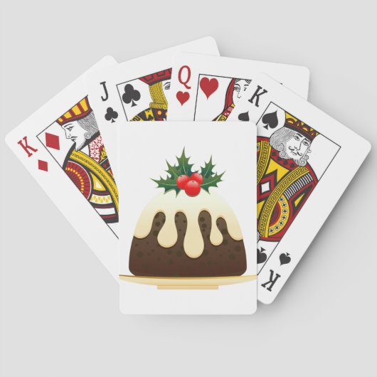 Weihnachtspudding Spielkarten (Rückseite)
