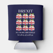 Weihnachtspudding | Union Jack Blue | BREXIT Dosenkühler (Rückseite)