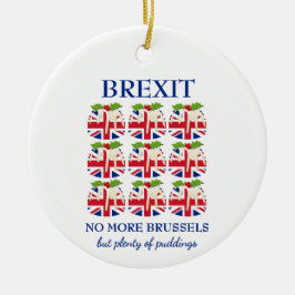 Weihnachtspudding | Union Jack | BREXIT Keramik Ornament