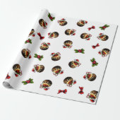 Weihnachtspudding Wrapping Paper Geschenkpapier (Ungerollt)
