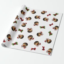 Weihnachtspudding Wrapping Paper