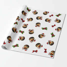 Weihnachtspudding Wrapping Paper Geschenkpapier