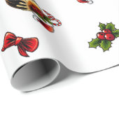 Weihnachtspudding Wrapping Paper Geschenkpapier (Rolleneckpunkt)