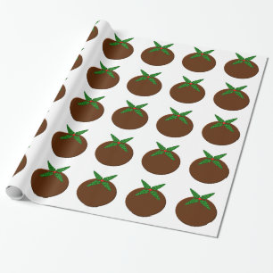 Weihnachtspudding Wrapping Paper Geschenkpapier