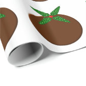 Weihnachtspudding Wrapping Paper Geschenkpapier (Rolleneckpunkt)