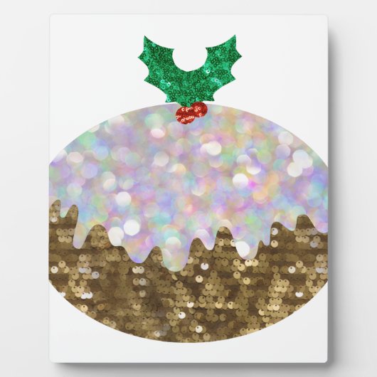 Weihnachtspuddings Fotoplatte (Vorderseite)