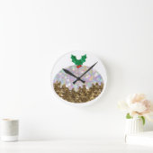 Weihnachtspuddings Runde Wanduhr (Zuhause)