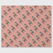 Weihnachtspudel Geschenkpapier (Flach)