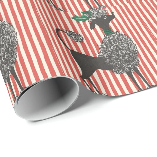 Weihnachtspudel Geschenkpapier (Rolleneckpunkt)