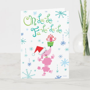 Weihnachtspudel-Gruß-Karte Feiertagskarte