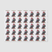 Weihnachtspudelhundeseidenpapier Seidenpapier (Vorderseite)