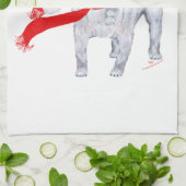Weihnachtspug Handtuch (Gefaltet)