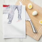 Weihnachtspug Handtuch (Viertel Falte)