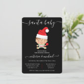 Weihnachtspulli Baby Dusche Einladung (Stehend Vorderseite)