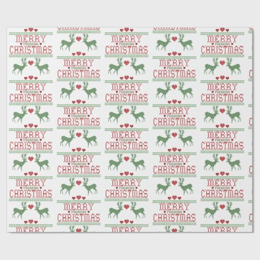 Weihnachtspulli Geschenkpapier (Flach)