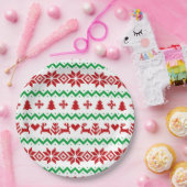 Weihnachtspulli Pappteller (Party)