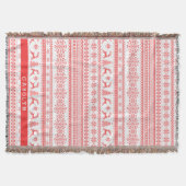 Weihnachtspulli, Rotlichtisenmuster Decke (Vorderseite)